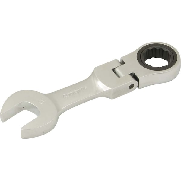 Tools 18mm Stubby Flex Head Ratcheting Wrench